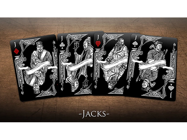 Bicycle Middle Kingdom (Black)  Playing Cards Printed by US Playing Card Co