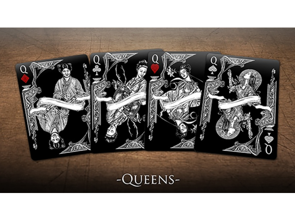 Bicycle Middle Kingdom (Black)  Playing Cards Printed by US Playing Card Co