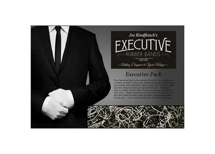 Joe Rindfleisch's Executive Rubber Bands (B&W Combo) by Joe Rindfleisch - Trick