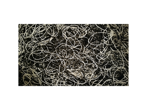 Joe Rindfleisch's Executive Rubber Bands (B&W Combo) by Joe Rindfleisch - Trick