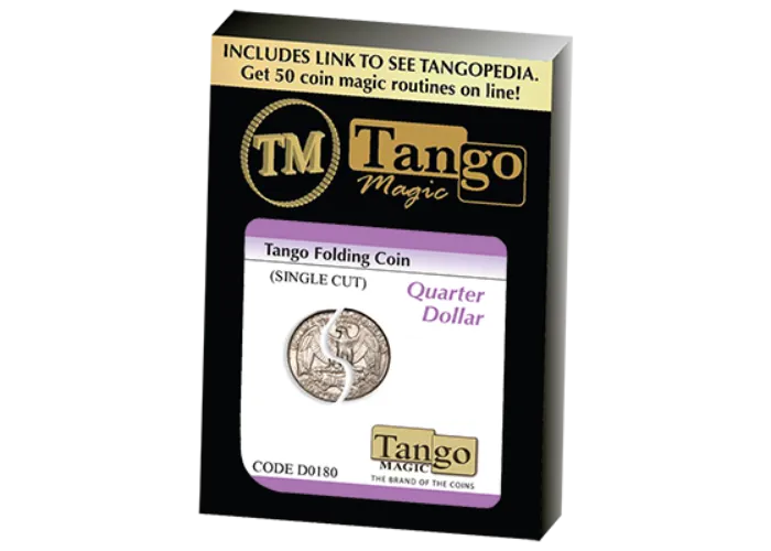 Tango Folding Coin Quarter Dollar Traditional Single Cut (D0180) by  Tango - Trick