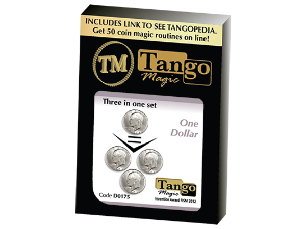 Three in One (Eisenhower Dollar) Set (D0175) by Tango - Trick