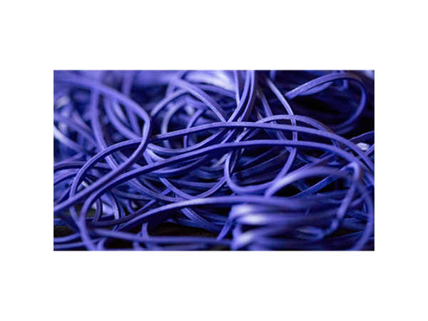 Joe Rindfleisch's Rainbow Rubber Bands (Dan Harlan - Deep Purple Size 19) by Joe Rindfleisch