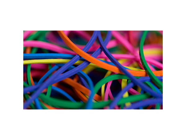 Joe Rindfleisch's Rainbow Rubber Bands (Rainbow Pack Size 19) by Joe Rindfleisch