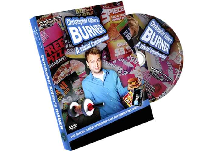 Burner (gimmicks & DVD) by Christopher Köhlers Burner