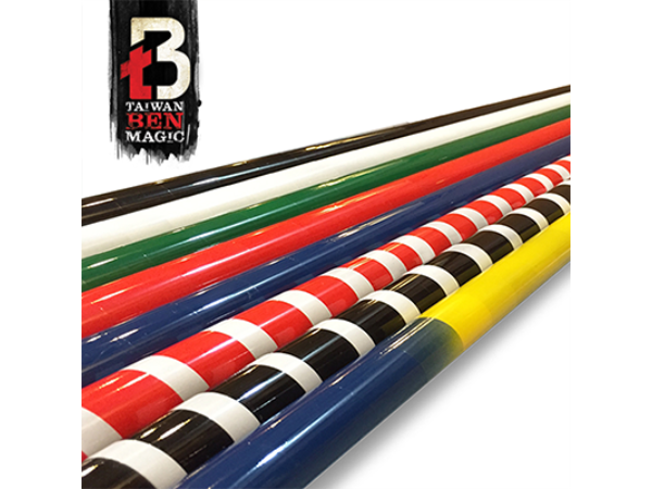 Vanishing Cane (Metal / Red & White Stripes) by Handsome Criss and Taiwan Ben Magic