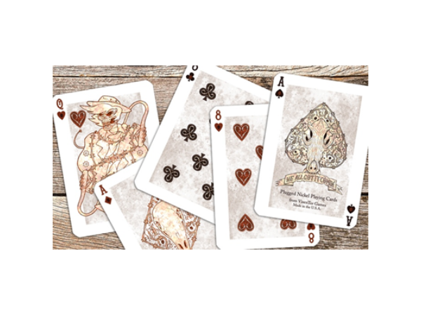 Plugged Nickel Playing Cards (Rusted Tin) by Matt Drake