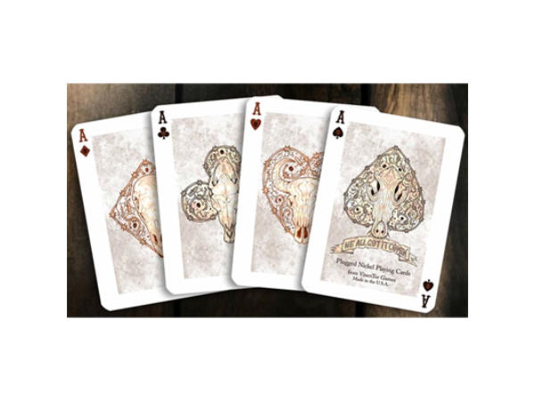 Plugged Nickel Playing Cards (Rusted Tin) by Matt Drake