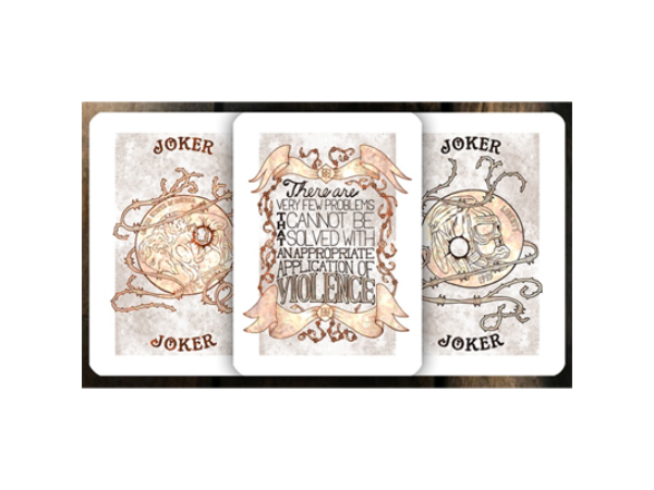 Plugged Nickel Playing Cards (Rusted Tin) by Matt Drake