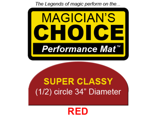 Super Classy Close-Up Mat (RED, 34 inch) by Ronjo - Trick