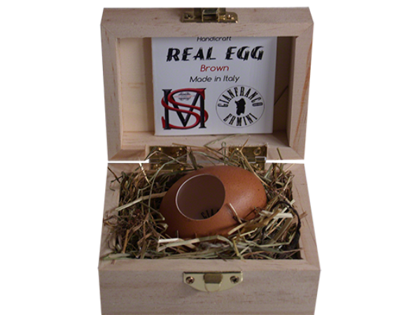 Real Egg (Brown) by Gianfranco Ermini & Stratomagic - Trick