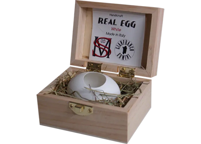 Real Egg (White) by Gianfranco Ermini & Stratomagic - Trick