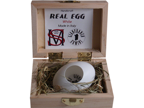 Real Egg (White) by Gianfranco Ermini & Stratomagic - Trick