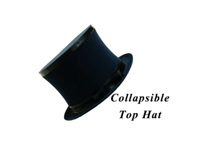 Top Hat Collapsible Premium Magic (Black) - Trick