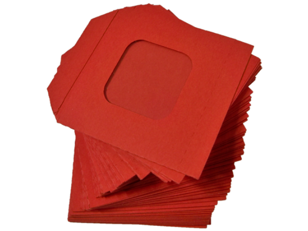 Nest of Wallet Refill Envelopes 50 units (Red with Window)