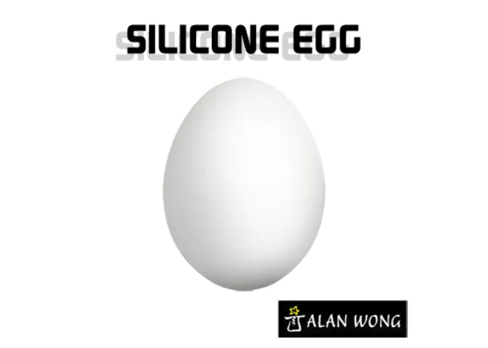 Silicone Egg (White) by Alan Wong - Trick