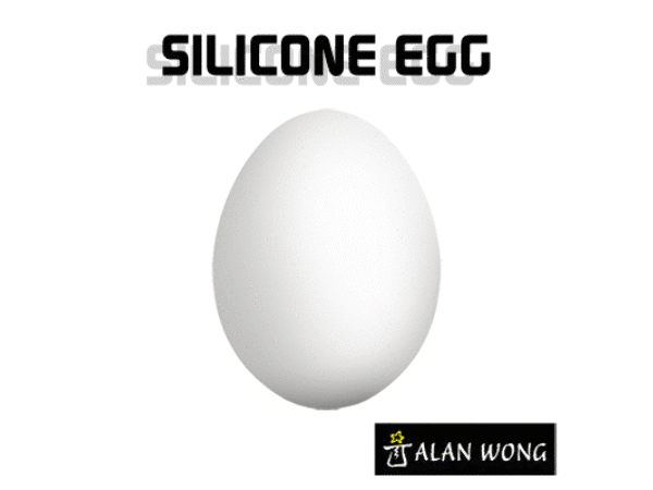 Silicone Egg (White) by Alan Wong - Trick
