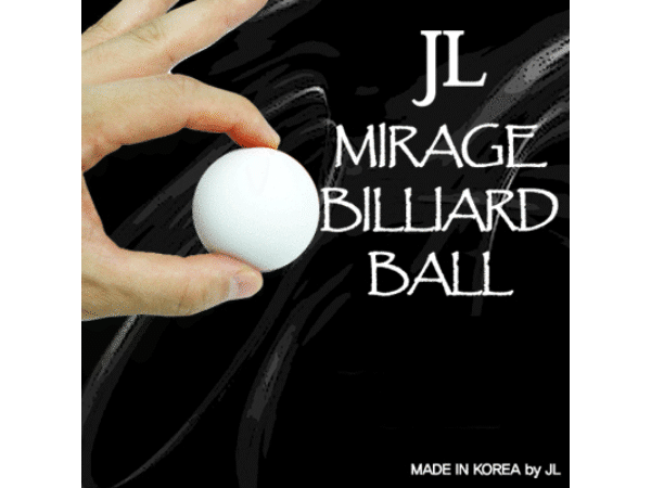 Two in Mirage Billiard Balls by JL (WHITE, single ball only)