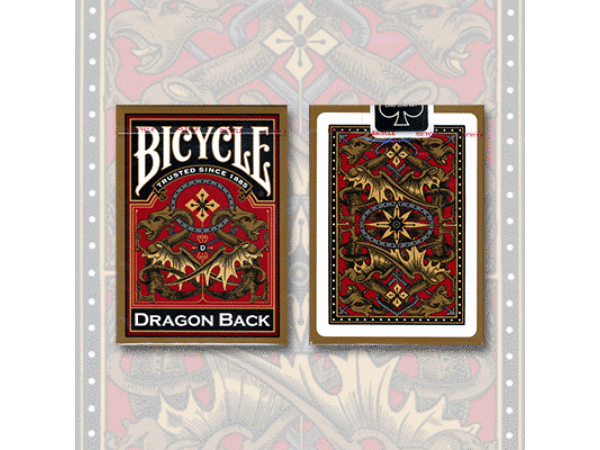 Bicycle Dragon Back Deck (Gold) by USPCC