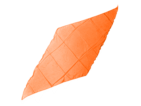 Diamond Cut Silk 36 inch (ORANGE) by Magic by Gosh - Trick