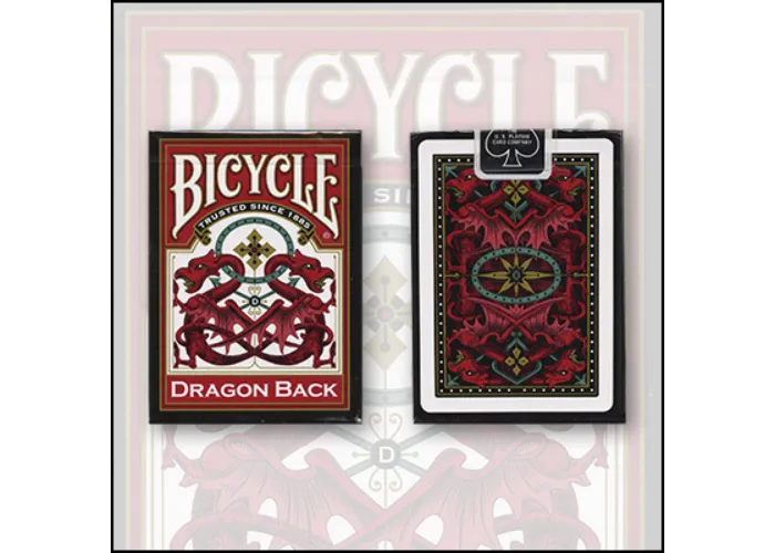 Bicycle Dragon Back Cards (Red) by USPCC