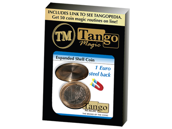 Expanded Shell Coin - (1 Euro, Steel Back) by Tango Magic -  (E0066)