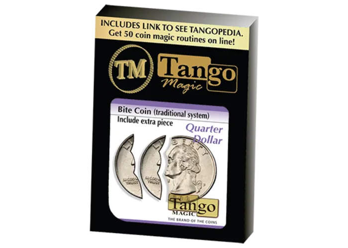 Bite Coin - (US Quarter - Traditional With Extra Piece)(D0047)by Tango
