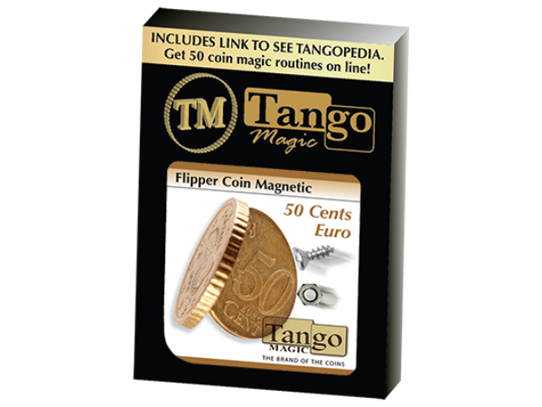 Magnetic Flipper Coin E0033 (50 Cent Euro) by Tango- Trick