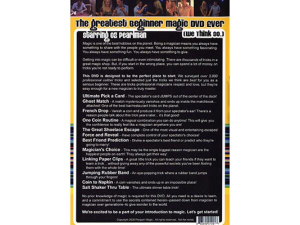 Greatest Beginner Magic DVD Ever (We Think So!) by Oz Pearlman - DVD