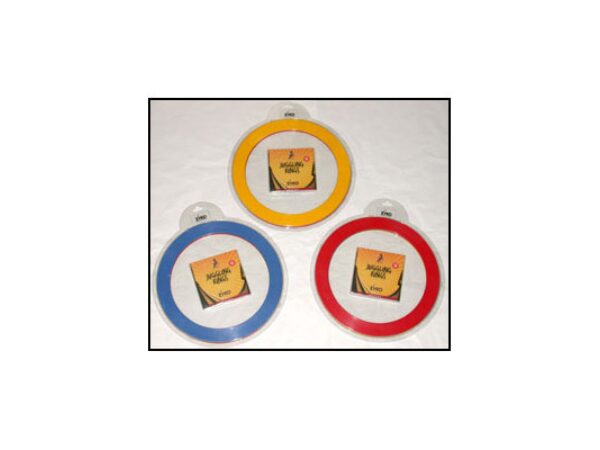 Juggling Rings Set (3 Rings and DVD) - Assorted Colors by Zyko - Trick