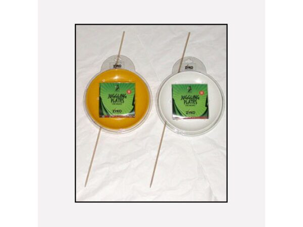 Spinning Plate Set (W/Wooden Stick and DVD) - Yellow by Zyko - Trick