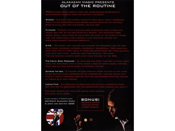 Out Of The Routine by John Van Der Put And Alakazam - DVD