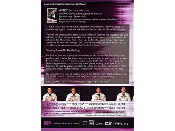 Migration by Jordan Johnson - DVD