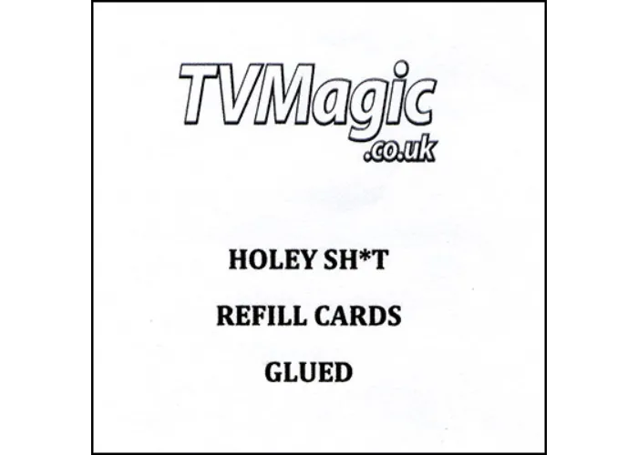 Refill Cards Holey Sh*t (GLUED) by Anthony Owen and Pete Firman - Trick