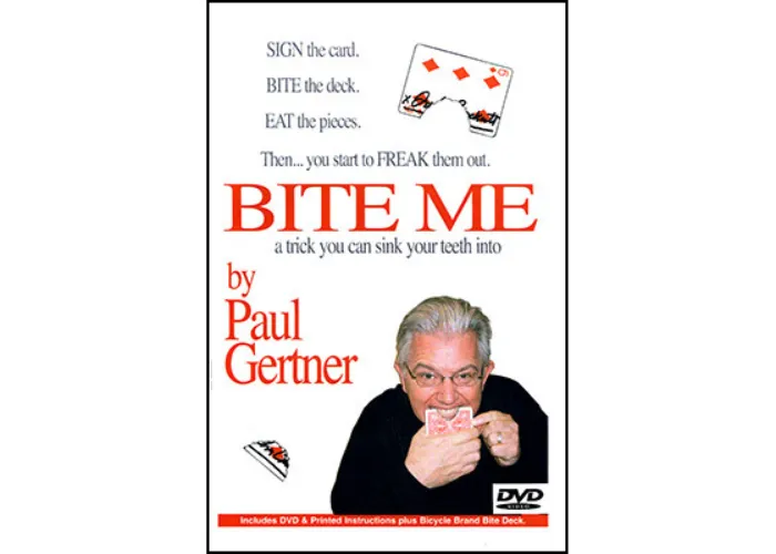Bite Me by Paul Gertner (Deck and DVD) - Trick
