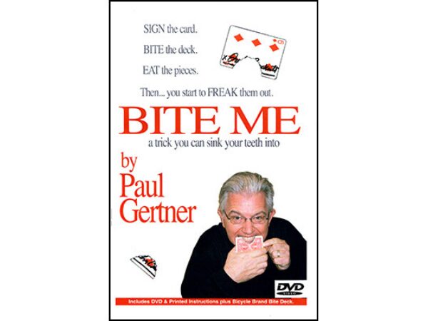 Bite Me by Paul Gertner (Deck and DVD) - Trick