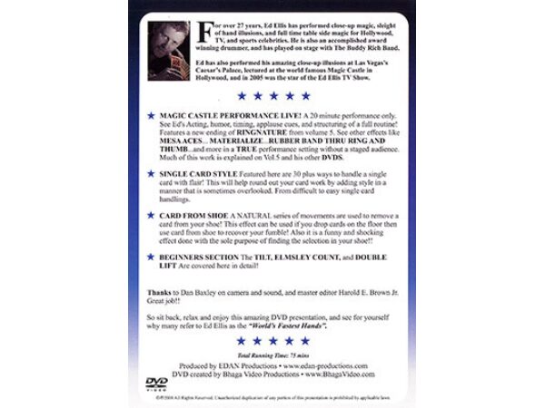 Magic Castle Performance Vol. 6 Live by Ed Ellis - DVD