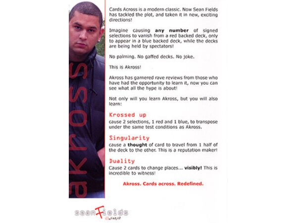 Akross by Sean Fields - DVD