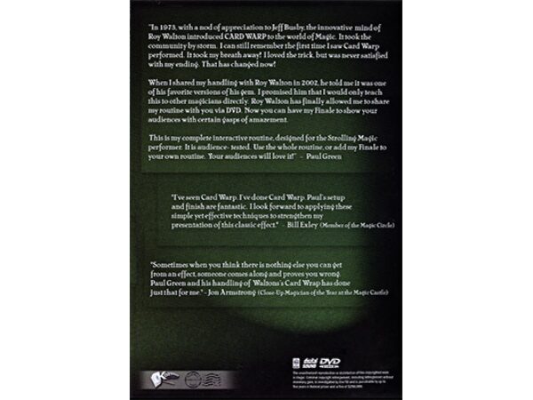 Card Warp Finale by Paul Green - DVD