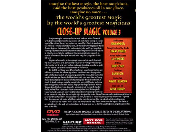 Close Up Magic #3 (World's Greatest Magic) - DVD
