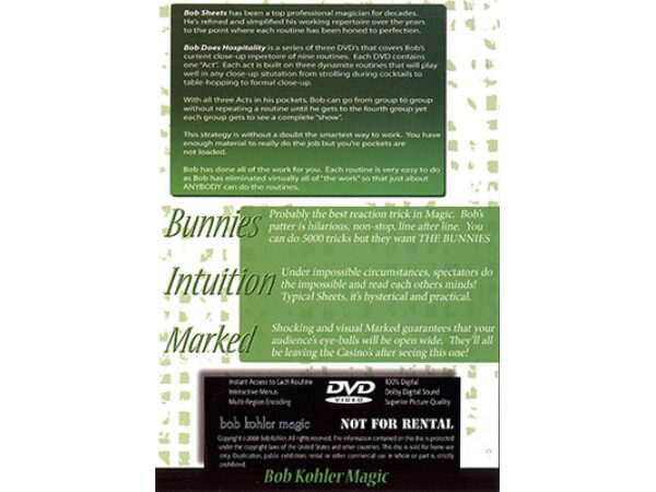 Bob Does Hospitality - Act 1 by Bob Sheets - DVD