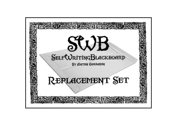 REFILL SWB (Self Writing Blackboard) Replacement Kit by Anton Corradin - Trick