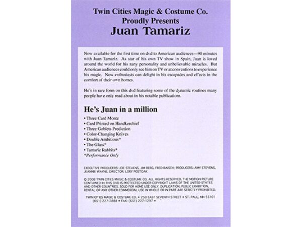 The Greater Magic Video Library Volume 41-Juan Tamariz - DVD