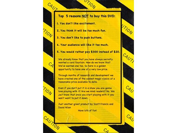 Build Your Own Card Fountain For Under $20 by David Allen and Scott Francis - DVD