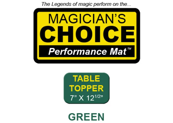 Table Topper Close-Up Mat (GREEN - 7x12.5) by Ronjo - Trick