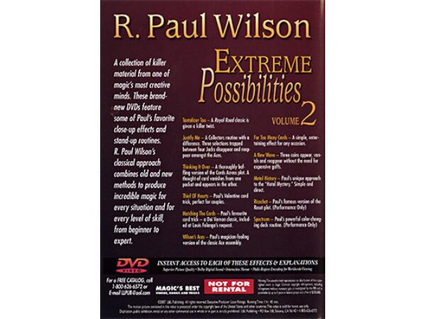 Extreme Possibilities Volume 2 by R. Paul Wilson - DVD