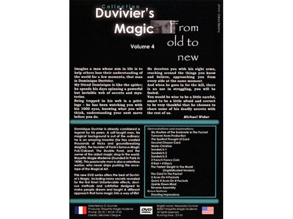 Duvivier's Magic  Volume 4: From Old To New by Dominique Duvivier - DVD