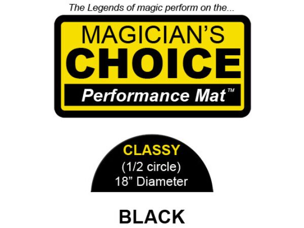 Classy Close-Up Mat (BLACK - 18 inch) by Ronjo - Trick