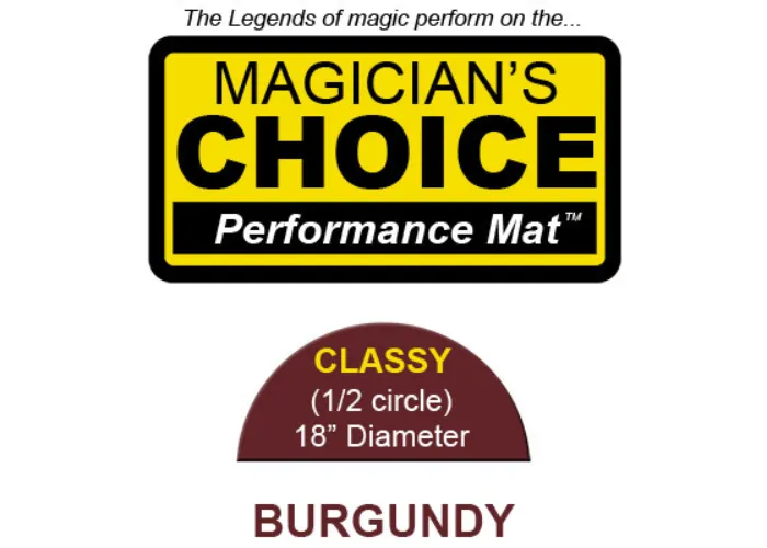 Classy Close-Up Mat (BURGUNDY - 18 inch) by Ronjo - Trick