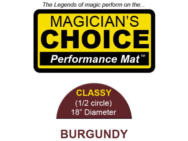 Classy Close-Up Mat (BURGUNDY - 18 inch) by Ronjo - Trick